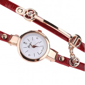 Жіночий годинник "Susenstone", червоні, С8610