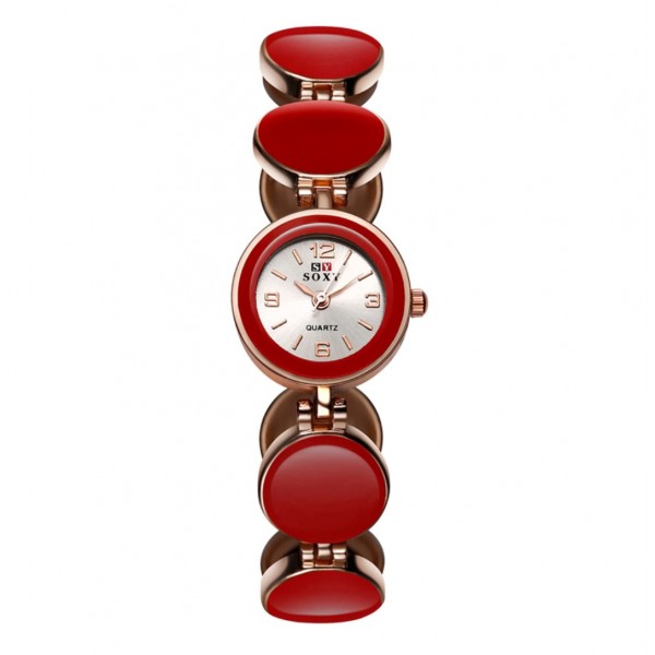 Часы женские  "SOXY" красные, С8635