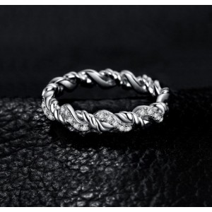 Кольцо серебряное "Плетение", С8649