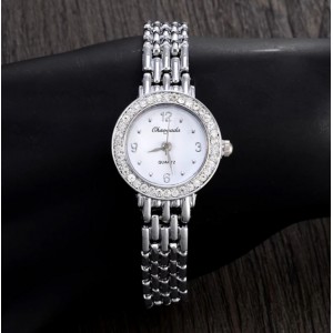 Годинник жіночий, сріблястий, С9055