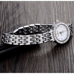 Годинник жіночий, сріблястий, С9055