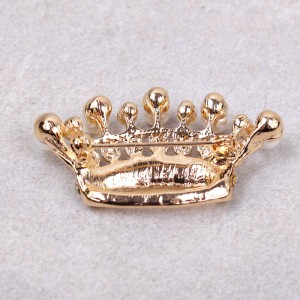 Брошка "Корона" з перлами, С9075