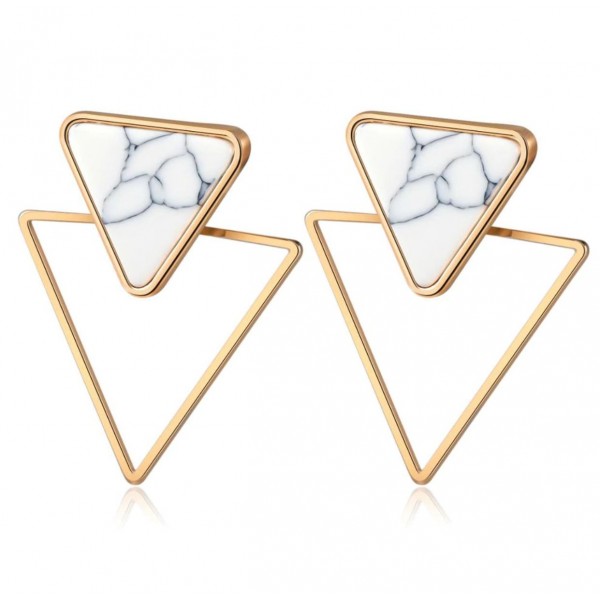 Сережки женские "Треугольник", С9077