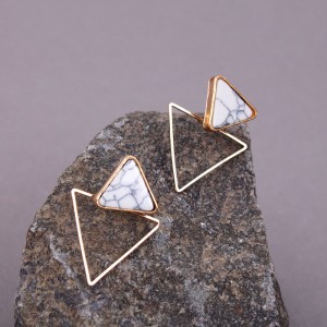 Сережки жіночі "Трикутник", С9077
