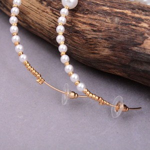Сережки кільця з перлами, С9104