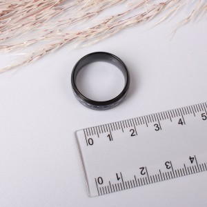 Мужское кольцо "Дракон", черное, С9108