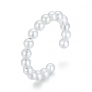 Срібна каблучка-сережка з перлами, С9220