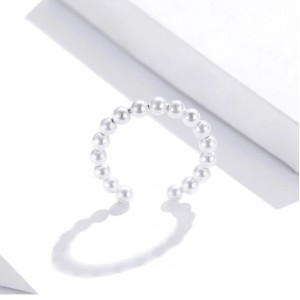 Серебряное кольцо-сережка с жемчугом, С9220