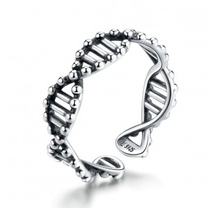 Срібна каблучка "DNA", С9244