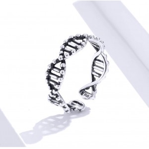Серебряное кольцо "DNA", С9244