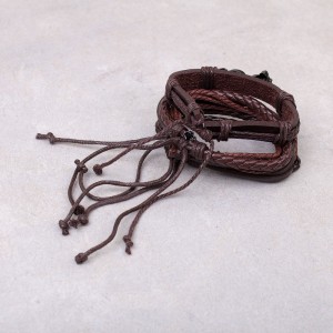 Кожаные браслеты, многослойные, С9370