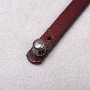 Кожаный браслет, коричневый, С9396