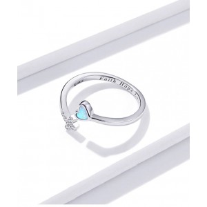 Серебряное кольцо "Вера, надежда, любовь", С9704