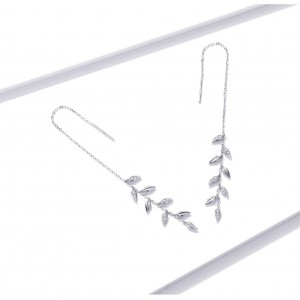 Срібні сережки ланцюжки "Колосся", С9710