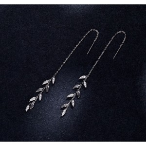 Срібні сережки ланцюжки "Колосся", С9710