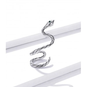 Срібна сережка "Змія", С9714
