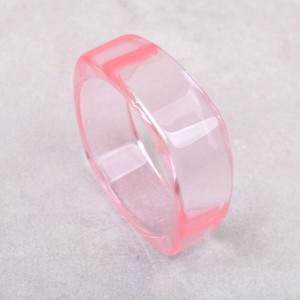 Акриловий браслет, рожевий, С9779