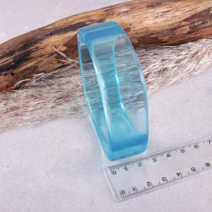 Акриловий браслет, блакитний, С9780
