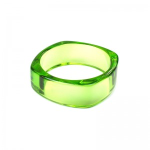 Акриловый браслет, зеленый, С9782