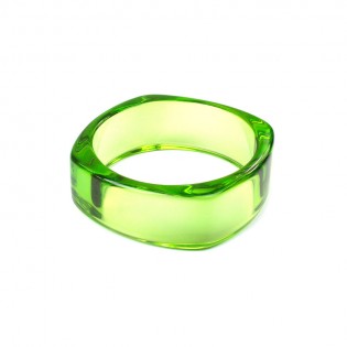Акриловий браслет, зелений