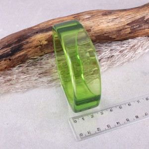 Акриловий браслет, зелений, С9782