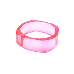 Акриловий браслет, рожевий