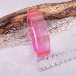Акриловий браслет, рожевий, С9783
