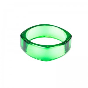 Акриловый браслет, зеленый, С9785