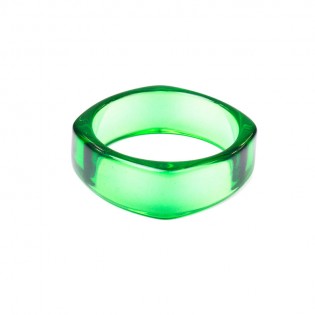 Акриловий браслет, зелений
