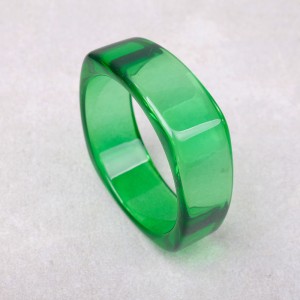 Акриловий браслет, зелений, С9785
