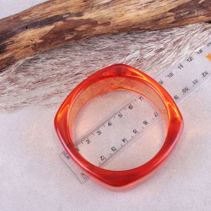 Акриловый браслет, оранжевый, С9786