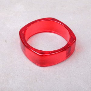 Акриловий браслет, червоний, С9788