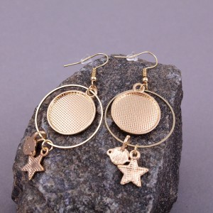 Сережки жіночі "Місяць і зірки", С9794
