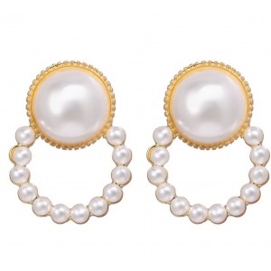 Жіночі сережки з перлами, С9826