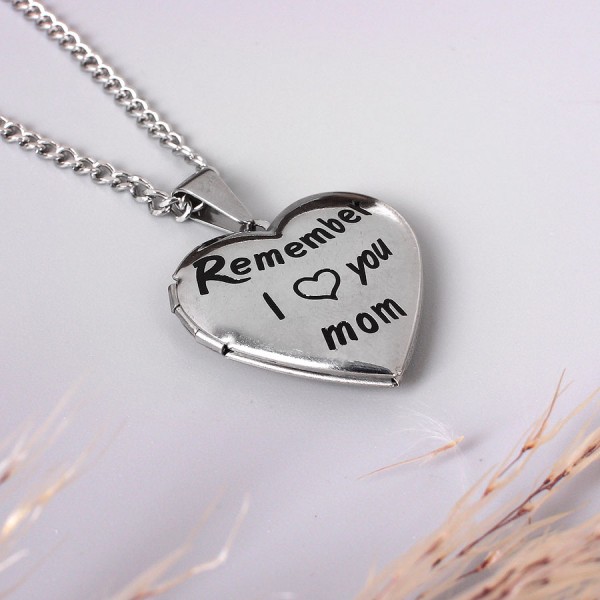 Медальон в форме сердца "Люблю тебя, мама", С9845