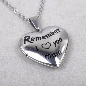 Медальон в форме сердца "Люблю тебя, мама", С9845