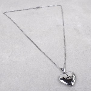 Медальон в форме сердца "Я люблю тебя больше", С9847