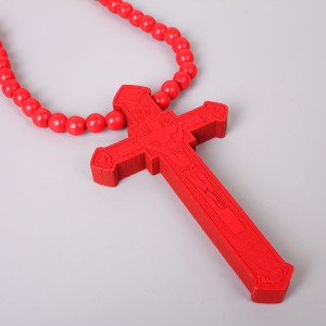 Дерев'яний хрест, червоний, С9927