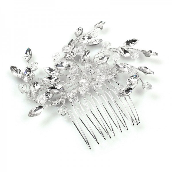Весільний гребінь для волосся з перлами, С10055