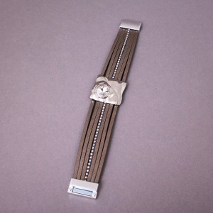 Жіночий браслет "Amorcome", коричневий, С10168