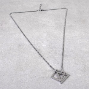 Кулон "Ромб-треугольник" из стали, С10255