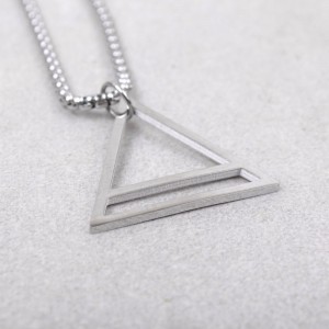 Кулон "Трикутник" із сталі, С10259