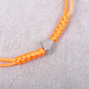 Браслет "Сердце" оранжевый, С10313
