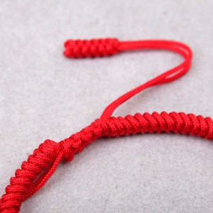 Плетеный браслет, красный, С10331