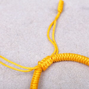 Плетеный браслет, желтый, С10332