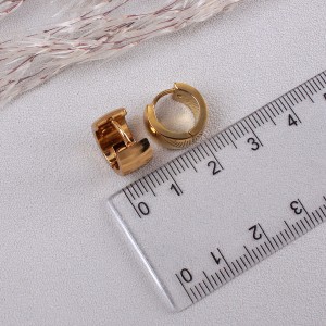Сережки-кільця , золотистий, С10345