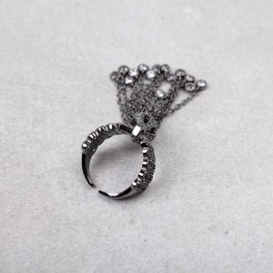 Женское кольцо с подвеской "Корона", С10410