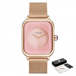Часы женские, розовые, С10439