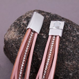 Женский браслет, розовый, С10451
