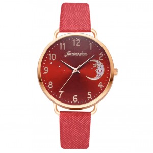 Часы женские "Месяц", красные, С10539